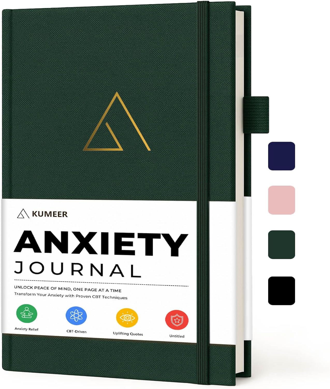 Guided Anxiety Journal for Women & Men – Cognitive Behavioral Therapy (CBT) Journal with Mindfulness Prompts, Anti-Anxiety Techniques, Overthinking & Brain Dump Journals – A Thoughtful Gift for Mental Health & Wellness