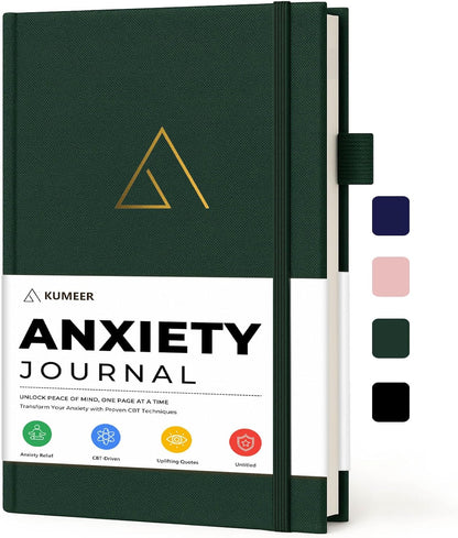Guided Anxiety Journal for Women & Men – Cognitive Behavioral Therapy (CBT) Journal with Mindfulness Prompts, Anti-Anxiety Techniques, Overthinking & Brain Dump Journals – A Thoughtful Gift for Mental Health & Wellness