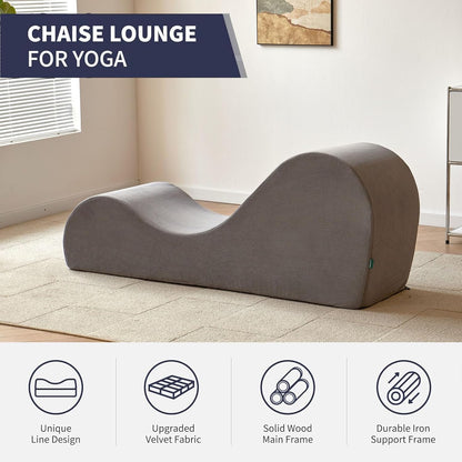 Yoga Chair, Yoga Chaise Lounge Chair Indoor, Yoga Chairs for Adults Exercise, Stretching, Relaxation, Ergonomic Design, Tantra Chair for Bedroom Living Room