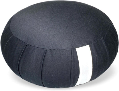 Zafu Meditation Cushion Japan Made | Authentic Zen Temple Style Zazen Seat – Firm Kapok Filling for Mindfulness, Yoga & Posture Support