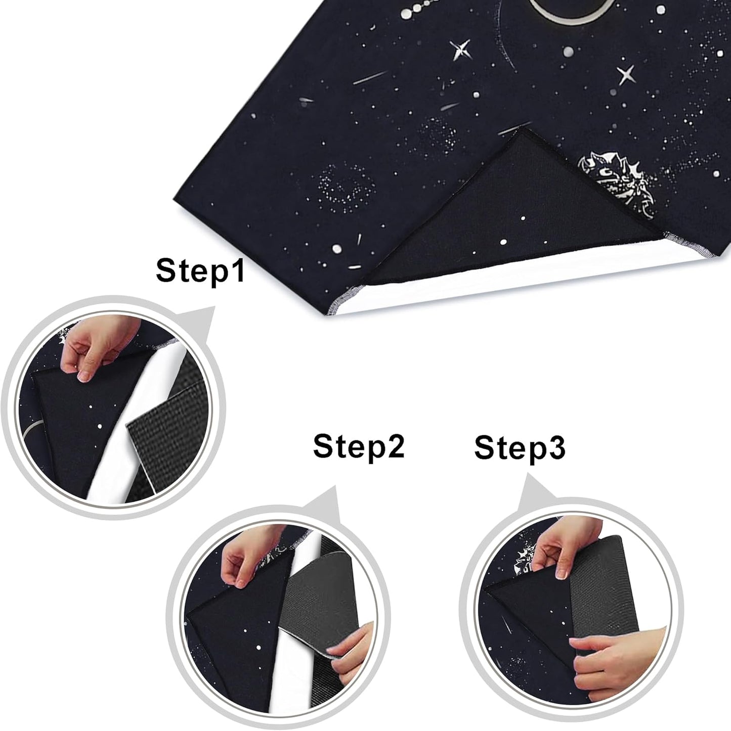 Yoga Mat Towel with Corner Pockets - Microfiber Yoga Towels for Hot Yoga Non Slip Moisture Wicking Sweat Absorbent, Tree of Life Yoga Towel Easy for Travel, Use in Hot Yoga,Bikram,Pilates and Fitness