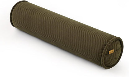 Corduroy Body Pillow, Round Bolster Cylinder Pillow for Adults, Soft Long Support Pillow for Bed & Sofa, Removable Washable Cover,59 x 7.87 Inches,Peacock Blue