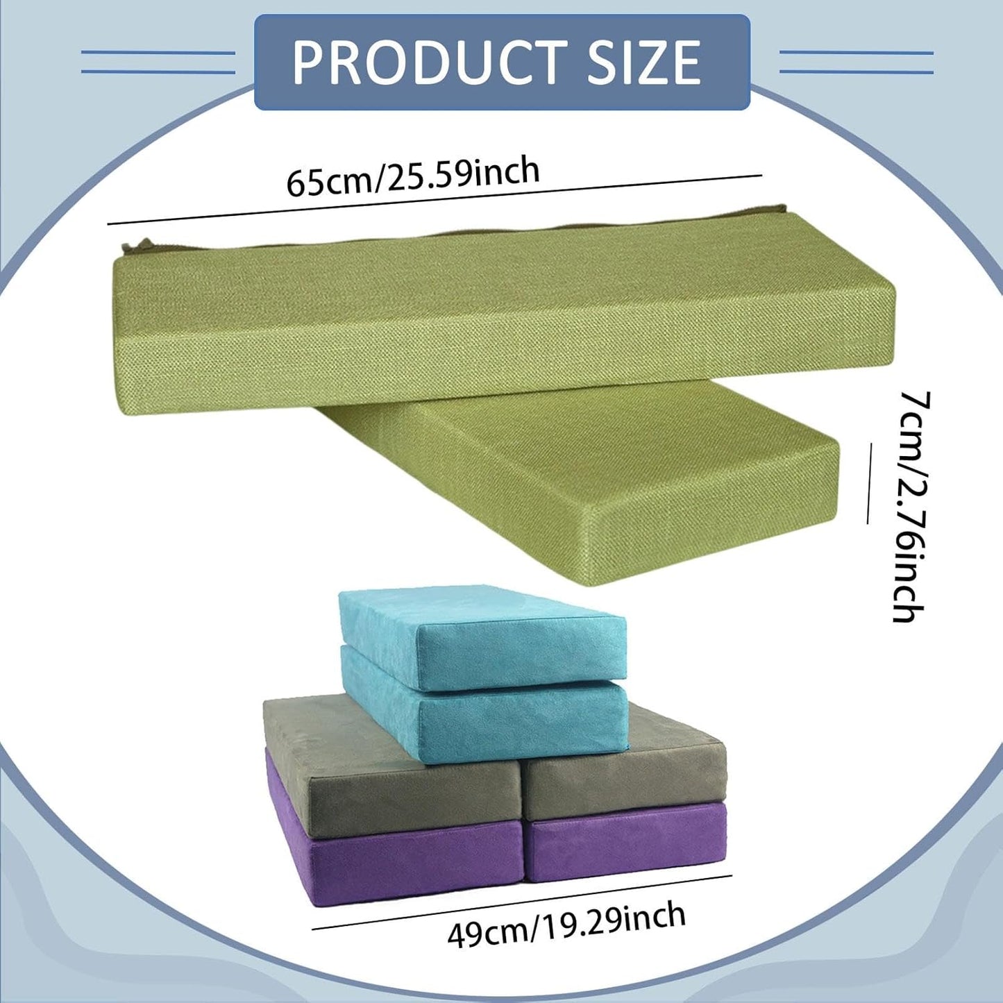 Yoga Bolster Rectangular Pillow Multifunctional Soft Lightweight for Balance Modification Support Pillow Support Cushion