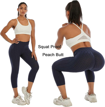 JGS1996 Butt Lifting Leggings for Women Tummy Control Workout Yoga Pants High Waisted Scrunch Booty Gym Tights