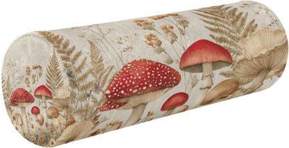 c Neck Roll Pillow Bolster Round Health Memory Foam Long Cervical Cylinder Pillows with Removable Washable Cover for Body Bed Legs Back Yoga - Colors A