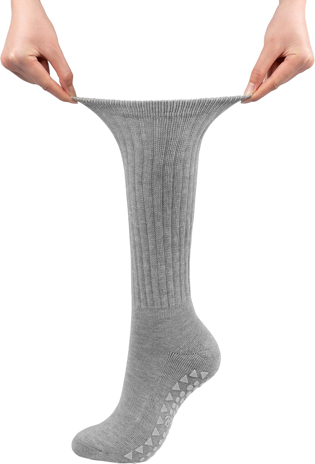 BomKinta Pilates Socks with Grips for Women - Yoga Grippy Slouch Scrunch Sock - Slipper Socks for Barre Workout Hospital