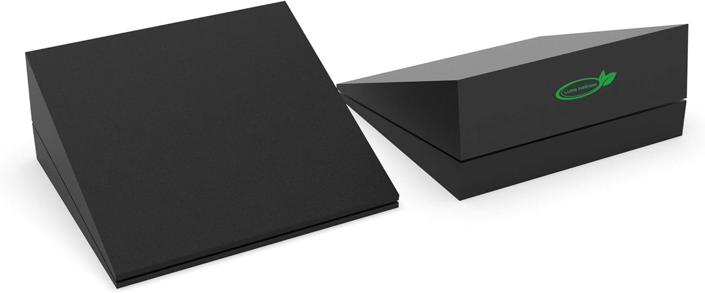 Lumia Wellness Adjustable 13" Foam Incline Slant Boards 4pc set - Professional Large Yoga Foam Wedge for Leg, Calf, Ankle, and Foot Stretching