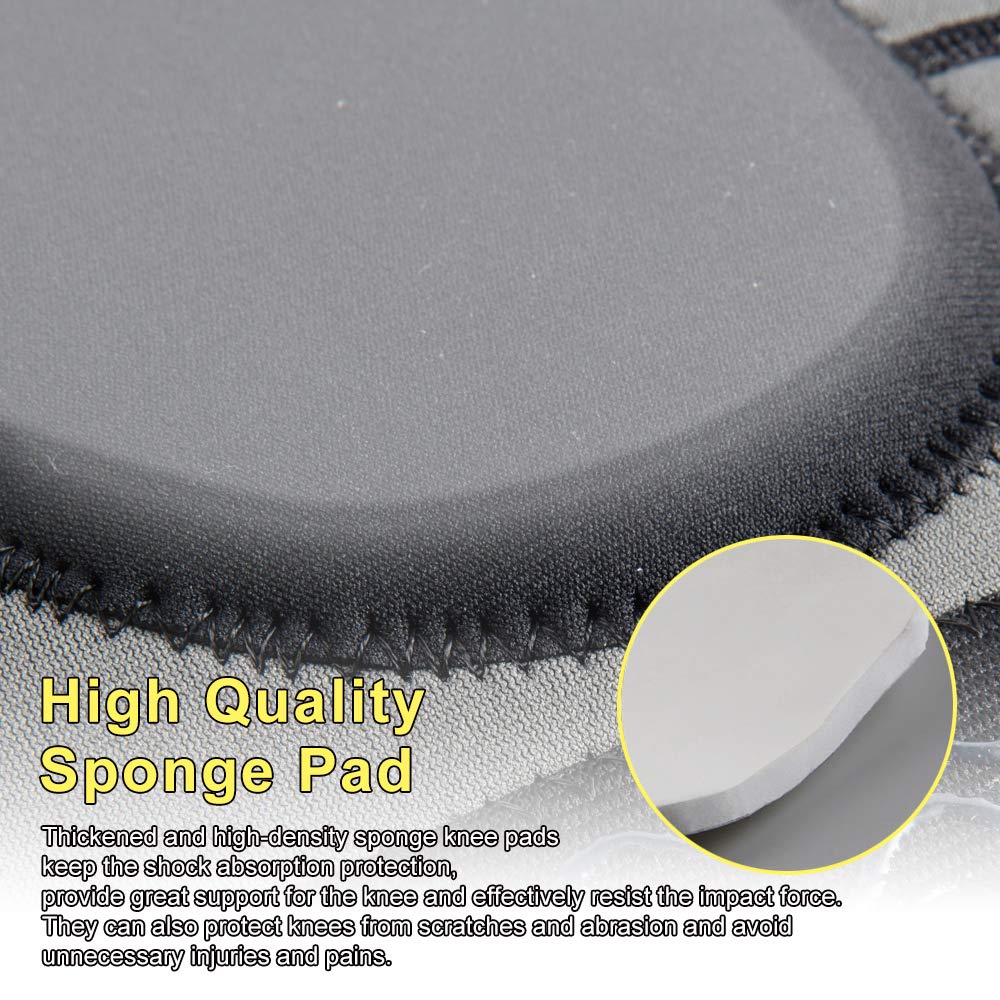 HUEGLO Plus Size Knee Pads for Women,Soft Sponge Knee Pads for Dance Volleyball Avoid Floor Burns & Bruising,1Pair,XX-Large
