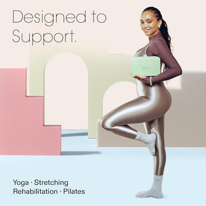 Bala Yoga Block for Working Out, Building Block - Soft Dense Foam Yoga Accessories for Stretching & Exercise - Yoga Equipment for Home Workout - Yoga Block Essentials for Women & Men