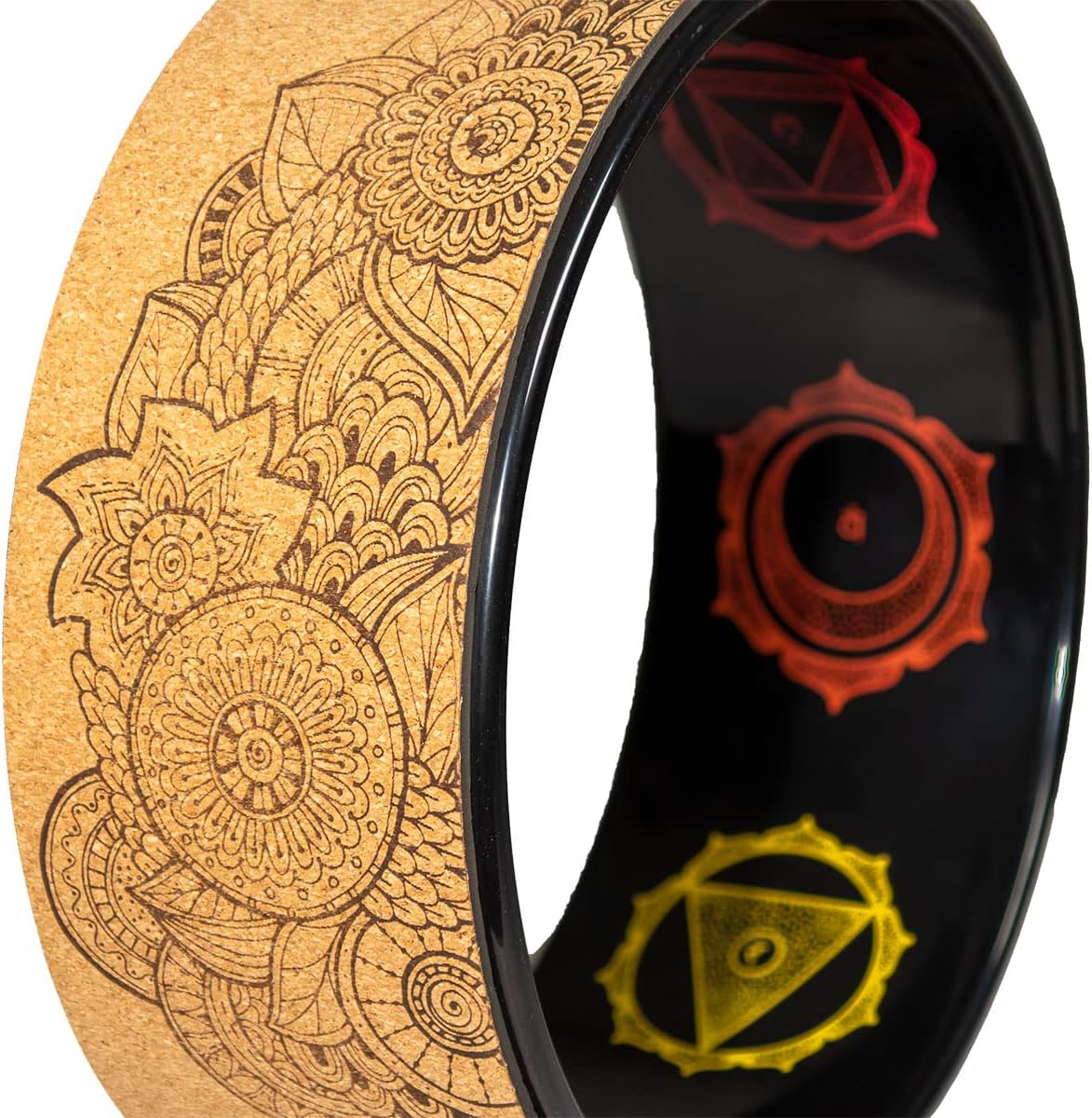 Enlighten Yoga Wheel - Great for Adding Active Strength and Flexibility to Your Exercise and Yoga Practice