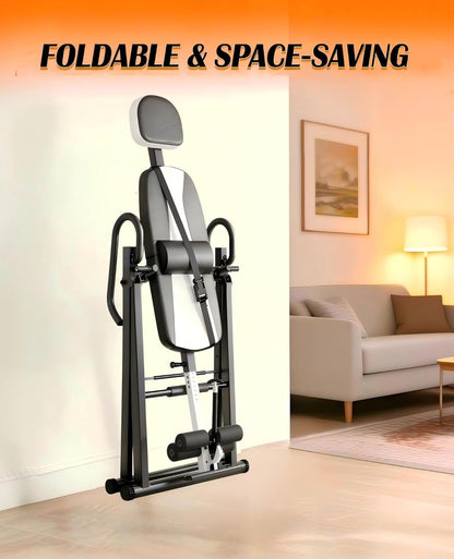 YOLEO Gravity Inversion Table for Back Pain Relief 2026 New Inversion Table w/Lumbar Support Easy to Assemble Back Stretcher Machine 300 lbs