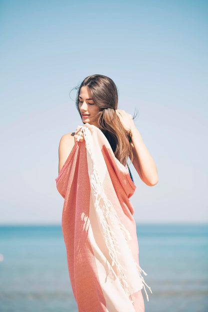 Bazaar Anatolia Turkish Beach Towel – 100% Cotton, Quick Dry, Lightweight and Sand Free – Perfect for Bathroom, Travel, Yoga, Camping, Oversized 71x39 inches - Diamond Black - Colors A