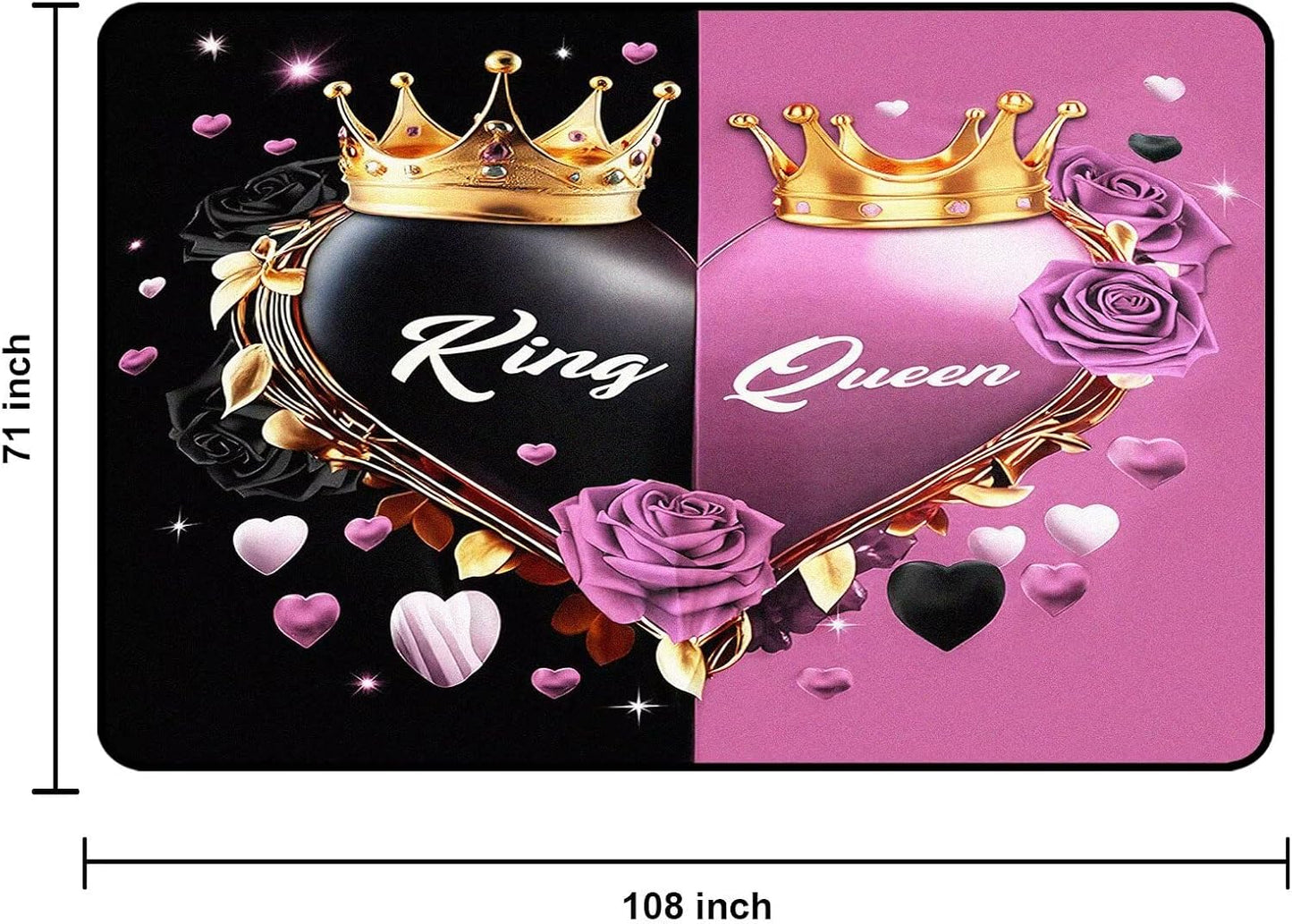 5' X 7' Queen and King Rug Black Grey Area Rugs Dining Living Room Bedroom Kitchen Office Yoga Room Washable Floor Mat Doormats Throw Rug Carpet Room Decor