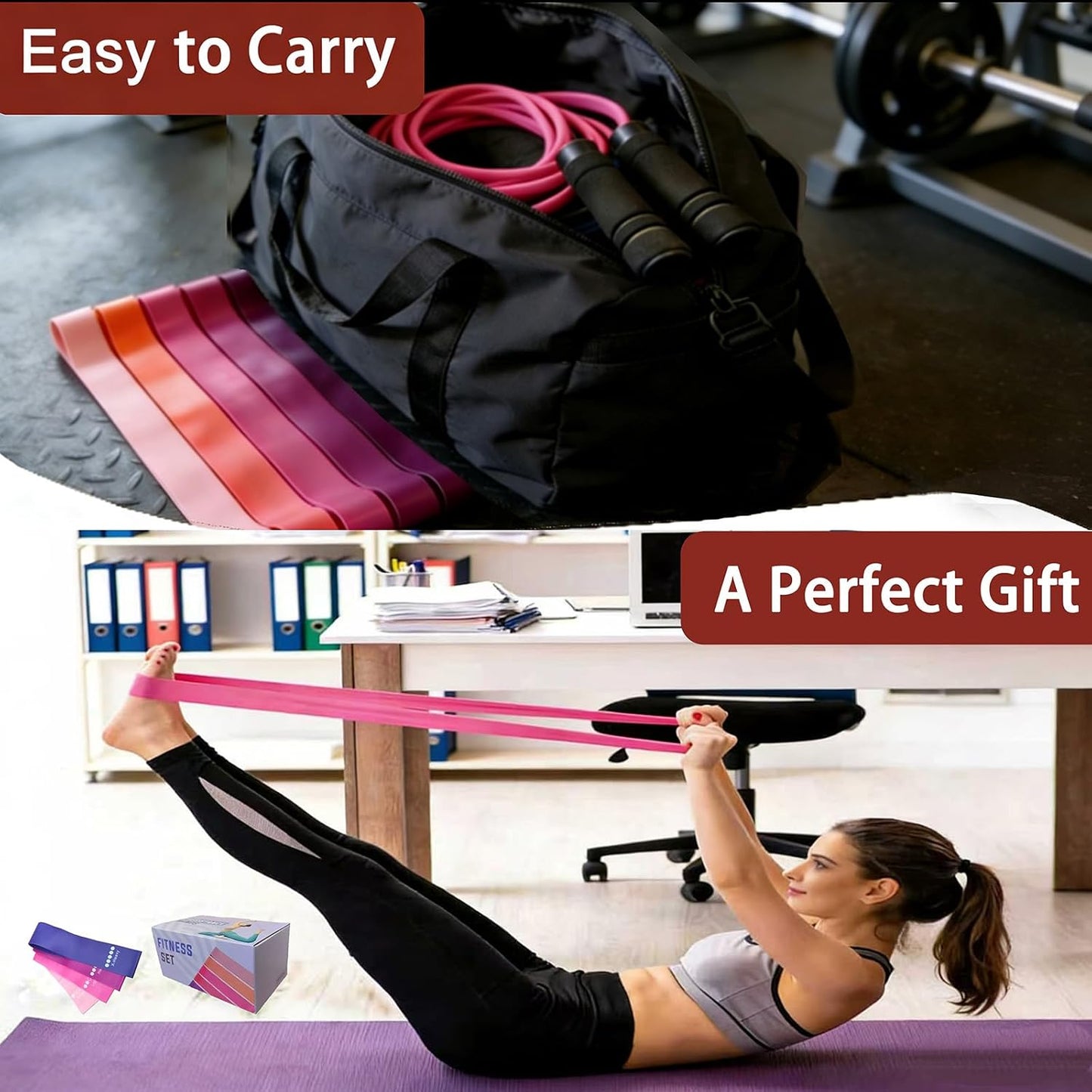 Home Workout Pilates Kit for Women, Better me Pilates Ring and Ball Set Essentials Equipment, with 5 Resistance Bands, Massager Roller, Yoga Starter Accessories for Toning Arms, Thighs & Core