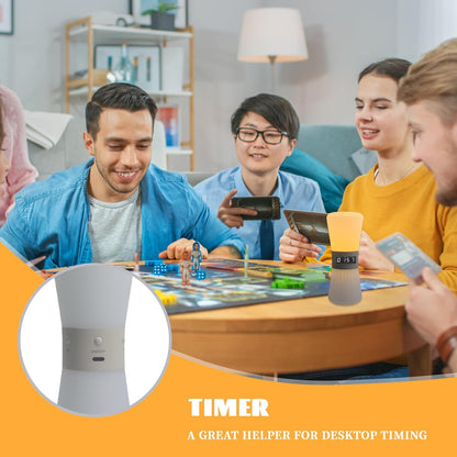 LED Visual Meditation Timer & Digital Hourglass, 1-99 Mins Adjustable Pomodoro Cube, Silent Productivity Tool for ADHD Kids & Adults, Home Office & Deep Work Focus, Rechargeable