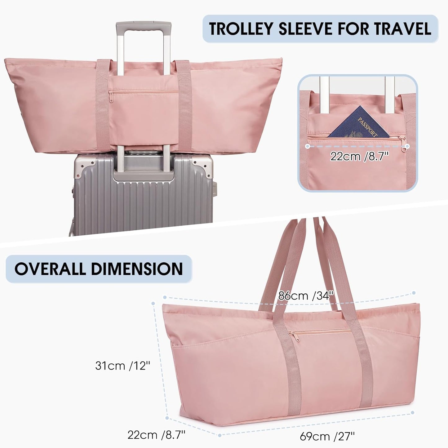 Large Yoga Mat Bag with Shoes Compartment and Wet Pocket Ladies Pilates Gym Tote Bag with Yoga Mat Holder Strap for Women Men Workout Carrier Stuff Accessories