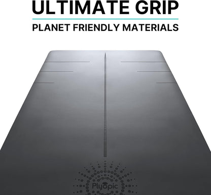 Plyopic. Ultra-Grip Pro Yoga Mat – EXTREME Non-Slip Performance - Dry & Wet Grip - Alignment Lines - Comfortable & Sweat Resistant - For Yoga, Pilates, Exercise, Workout, Bikram & Hot Yoga