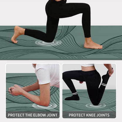 PAIDU Large Yoga Mat-72’x36’x0.4’ Extra Width ＆ Thick,Comfortable,Non-Slip Exercise Mat-Works Great on All Floor for Stretching,Yoga Studio,Gym or Home Workouts