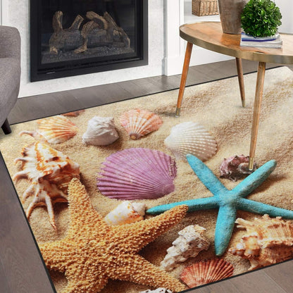 Ocean Animal Sharks Non Slip Area Rug for Living Dinning Room Bedroom Kitchen, 1.7 ' x 2.6'(20 x 31 Inches), Shark Nursery Rug Floor Carpet Yoga Mat