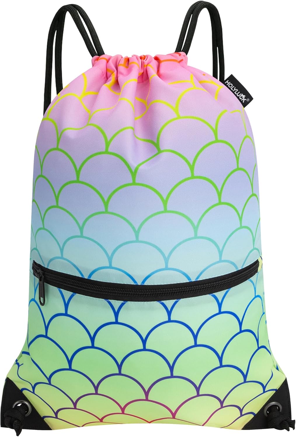 HOLYLUCK Drawstring Backpack Bag Sport Gym Sackpack - Colors A