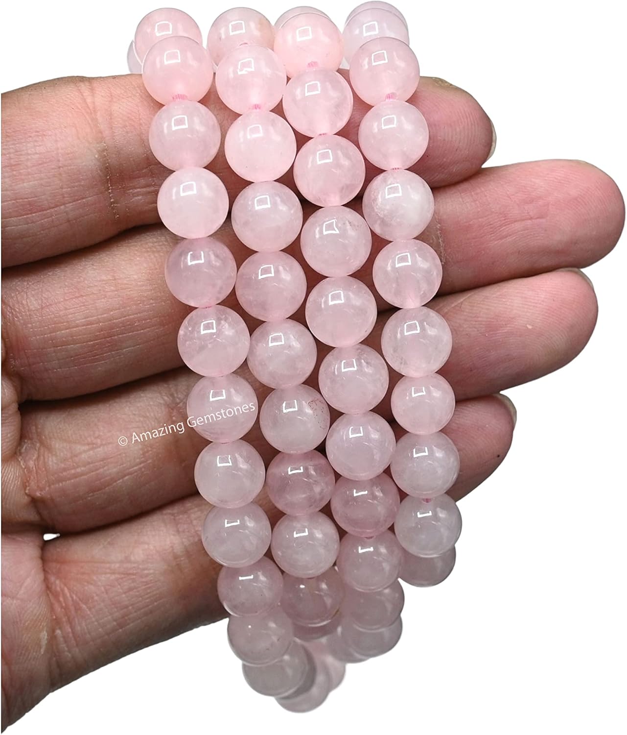 Amazing Gemstone 108 Beads Handmade Mala (Knotted, Rudraksha) - Colors B