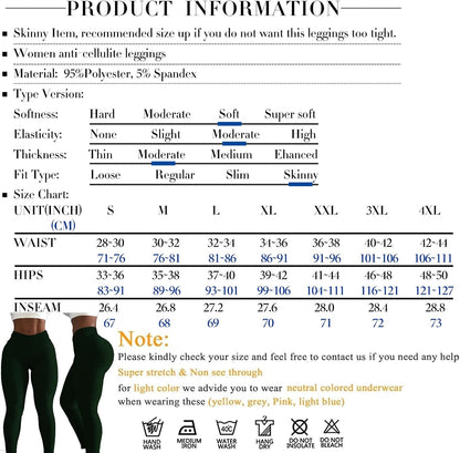 JGS1996 Butt Lifting Leggings for Women Tummy Control Workout Yoga Pants High Waisted Scrunch Booty Gym Tights