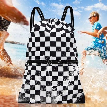 HOLYLUCK Drawstring Backpack Bag Sport Gym Sackpack - Colors B