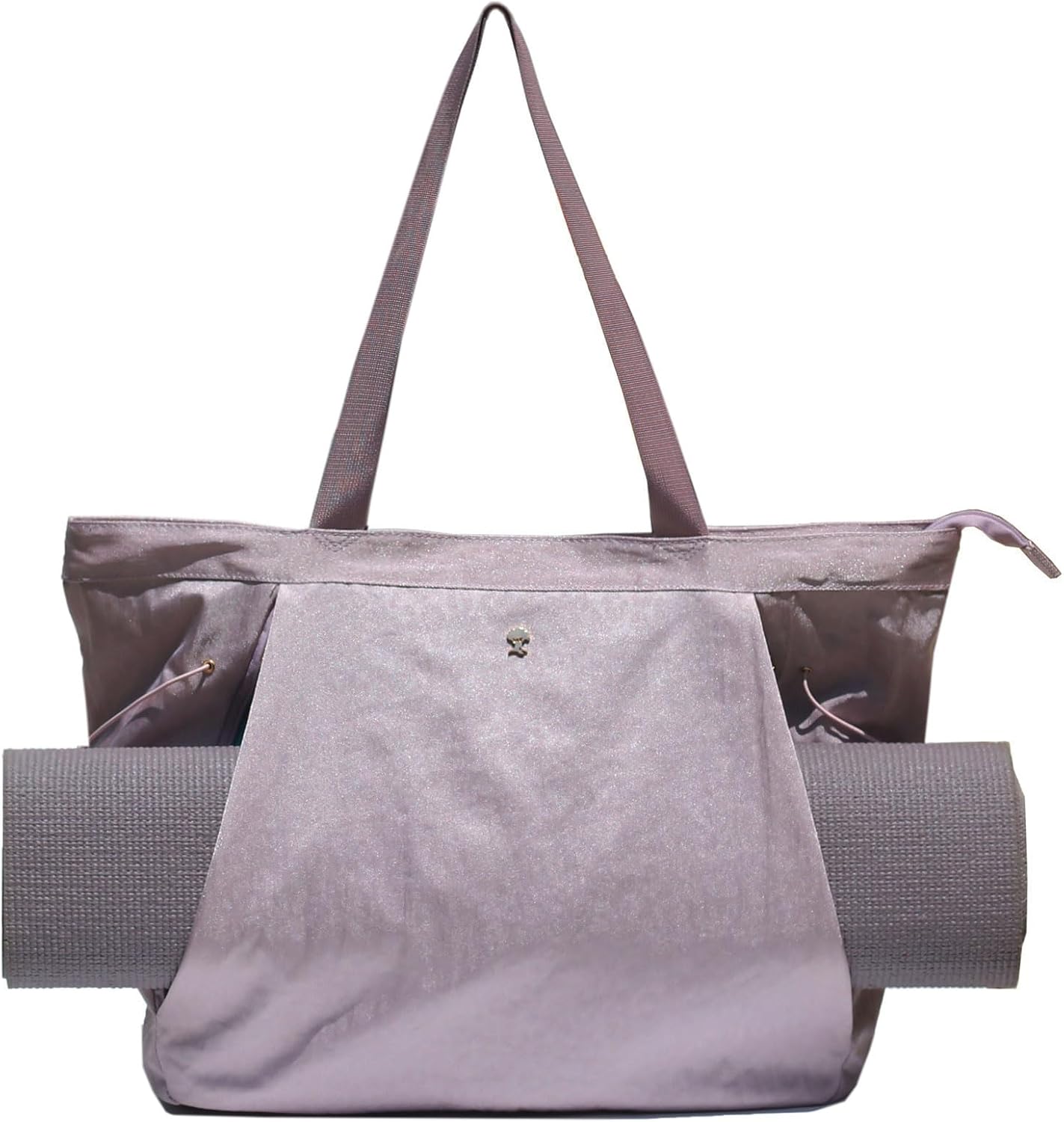 ESVAN Yoga Tote Bag for Women Shoulder Bags Drawstring for Office Workout Travel Carryall Pilates Gym and Beach