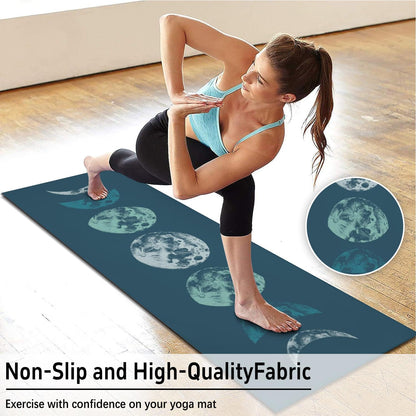 Hot Yoga Mat Towel with Corner Pockets Yoga Towels for Hot Yoga Non Slip with Travel Bag Sweat Absorbent Yoga Blankets Mat Cover for Workout Gym 70"x26" (Mountain-01, 70x26)