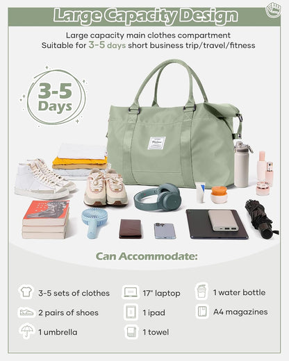 Gym Bag Womens Mens with Shoes Compartment and Wet Pocket Travel Duffel Bag for Women for Plane Sport Gym Tote Bags Swimming Yoga Waterproof Weekend Overnight Carry on Bag Hospital Holdalls - Colors B