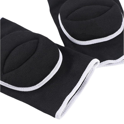 Men Women Protective Knee Pads, Anti-Slip Padded Sponge Knee Brace Knee Support for Football Volleyball Dance Skating Basketball Sports (Medium,Nude)