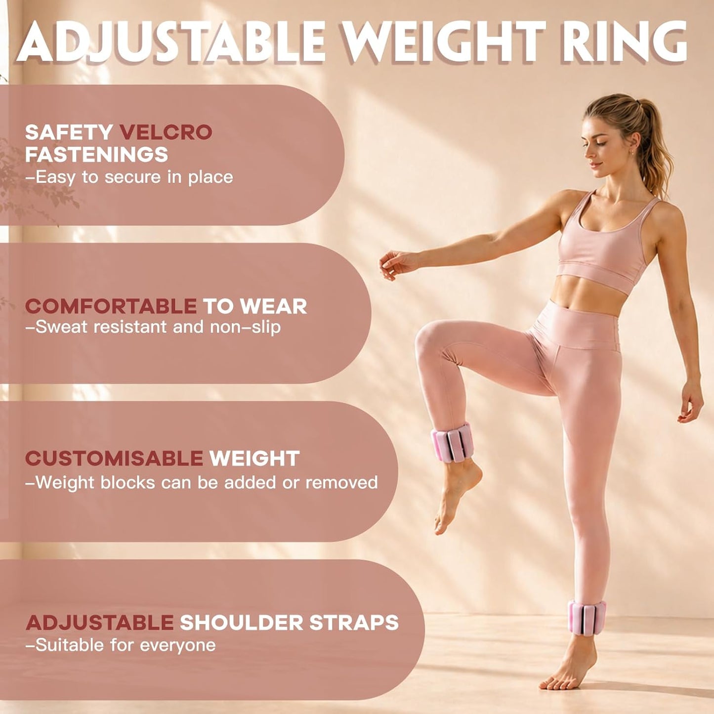 kornsurte Pilates Equipment Kit for Home Workout, 14.5'' Pilates Ring and Ball Set, Resistance Bands, Ankle Weights, Pilates Essentials Starter Set for Beginners Toning Strength