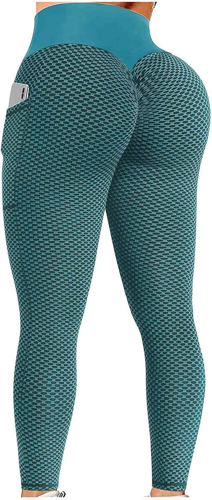 JGS1996 Butt Lifting Leggings for Women Tummy Control Workout Yoga Pants High Waisted Scrunch Booty Gym Tights
