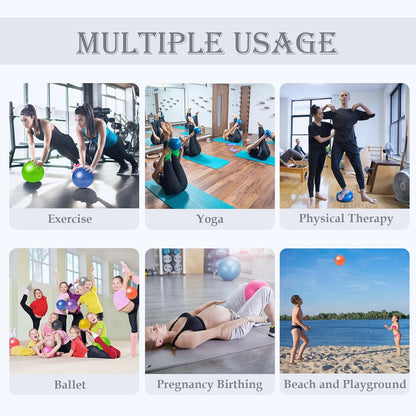 PL-0003 Soft Exercise Ball, Anti-Burst Yoga Ball Chair Supports 2200lbs PL-0003