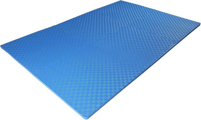 BalanceFrom Puzzle Exercise Mat 1" Thick, EVA Interlocking Foam Floor Tiles for Home Gym, Mat for Home Workout Equipment, Floor Padding for Kids, Black, 24 in x 24 in x 1 in, 24 Sq Ft - 6 Tiles