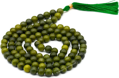 Amazing Gemstone 108 Beads Handmade Mala (Knotted, Rudraksha) - Colors B