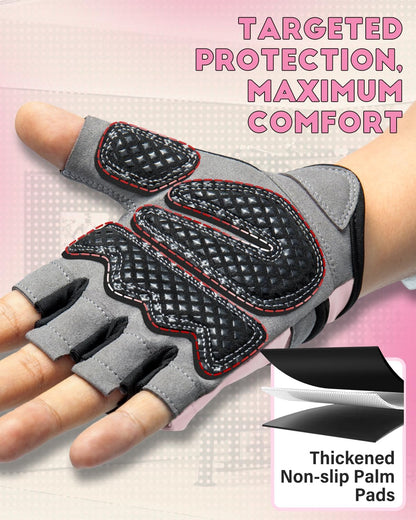 VINSGUIR Workout Gloves for Men and Women, Weight Lifting Gloves with Excellent Grip, Lightweight Gym Gloves for Weightlifting, Cycling, Exercise, Crosstraining, Pull ups, Fitness, Climbing and Rowing