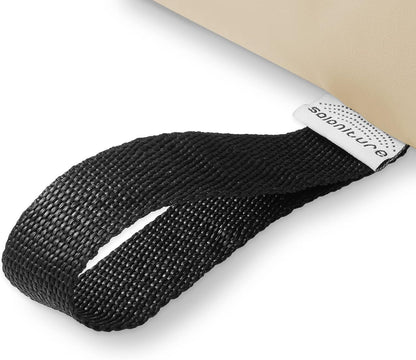 Saloniture Half Round Neck Massage Table Bolster Pillow Pad - 13 x 6 x 3 Inch - Black