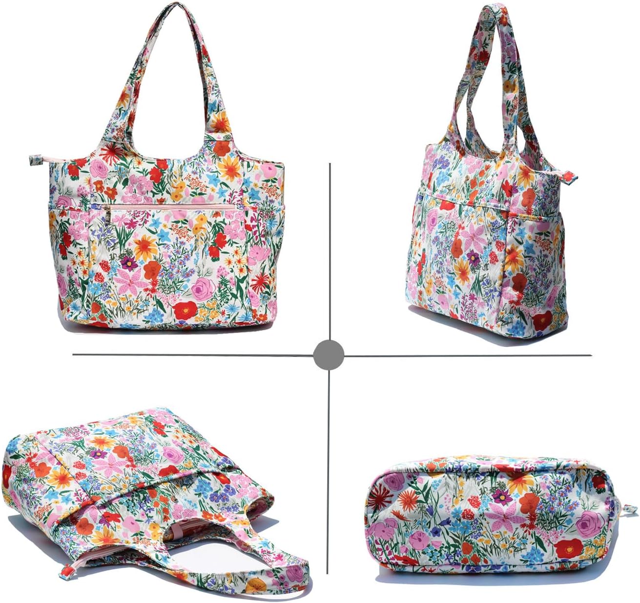 ESVAN Yoga Tote Bag Mat bag Women Shoulder Bags Carryall Tote for Travel Office Workout Gym Nurse Beach