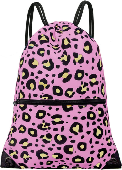 HOLYLUCK Drawstring Backpack Bag Sport Gym Sackpack - Colors B
