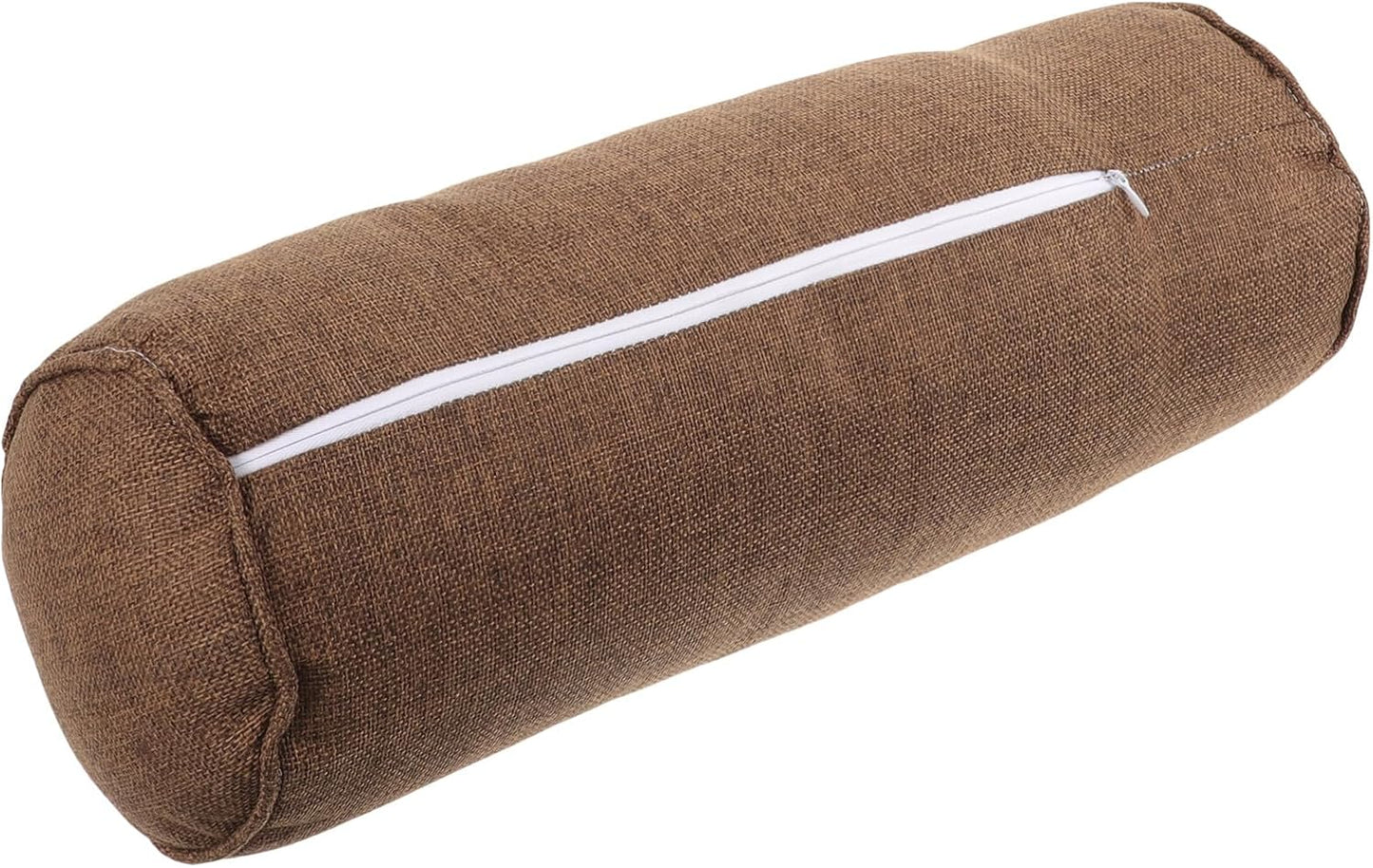 balacoo Yoga Bolster Pillow Pearl Cotton Lumbar Pillow Shape-retaining Tube Cushion for Meditation Cylinder Bolster Pillow for Restorative Yoga Support, 40.00X15.00X15.00CM, Coffee