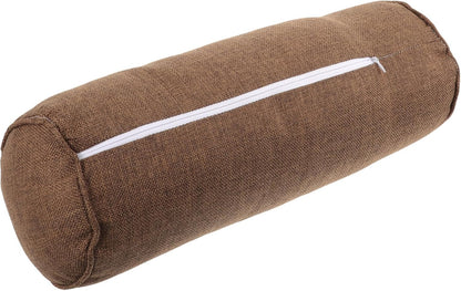 balacoo Yoga Bolster Pillow Pearl Cotton Lumbar Pillow Shape-retaining Tube Cushion for Meditation Cylinder Bolster Pillow for Restorative Yoga Support, 40.00X15.00X15.00CM, Coffee