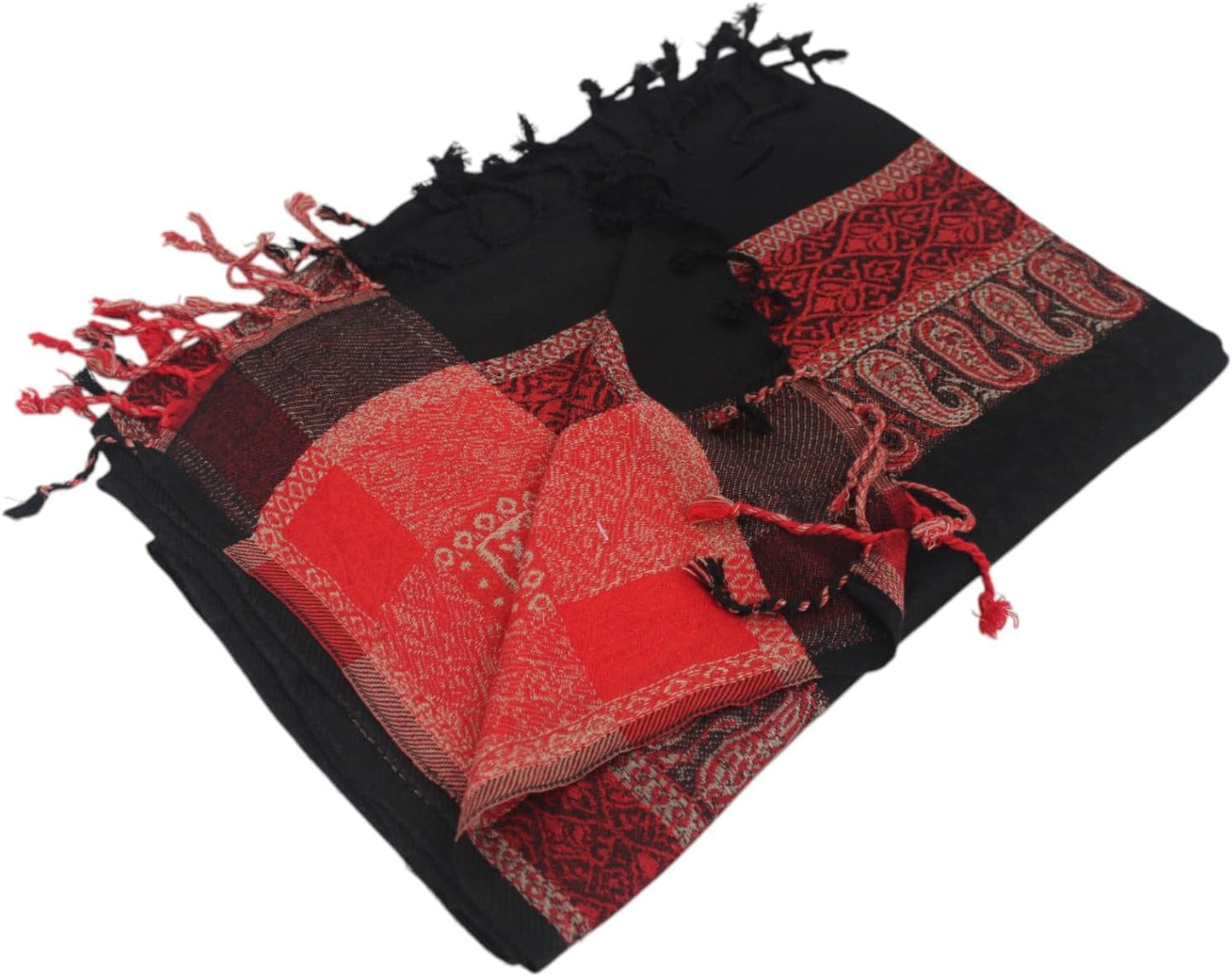 Handloom Wool Meditation Shawl, Oversized Wrap Throw, Gift for Men and Women
