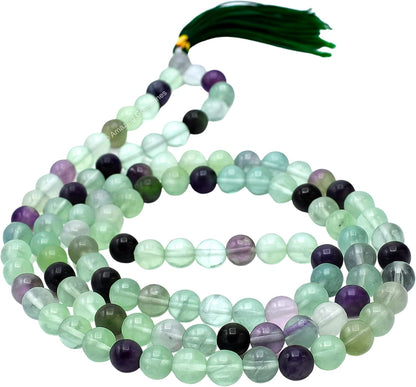 Amazing Gemstone 108 Beads Handmade Mala (Knotted, Rudraksha) - Colors A