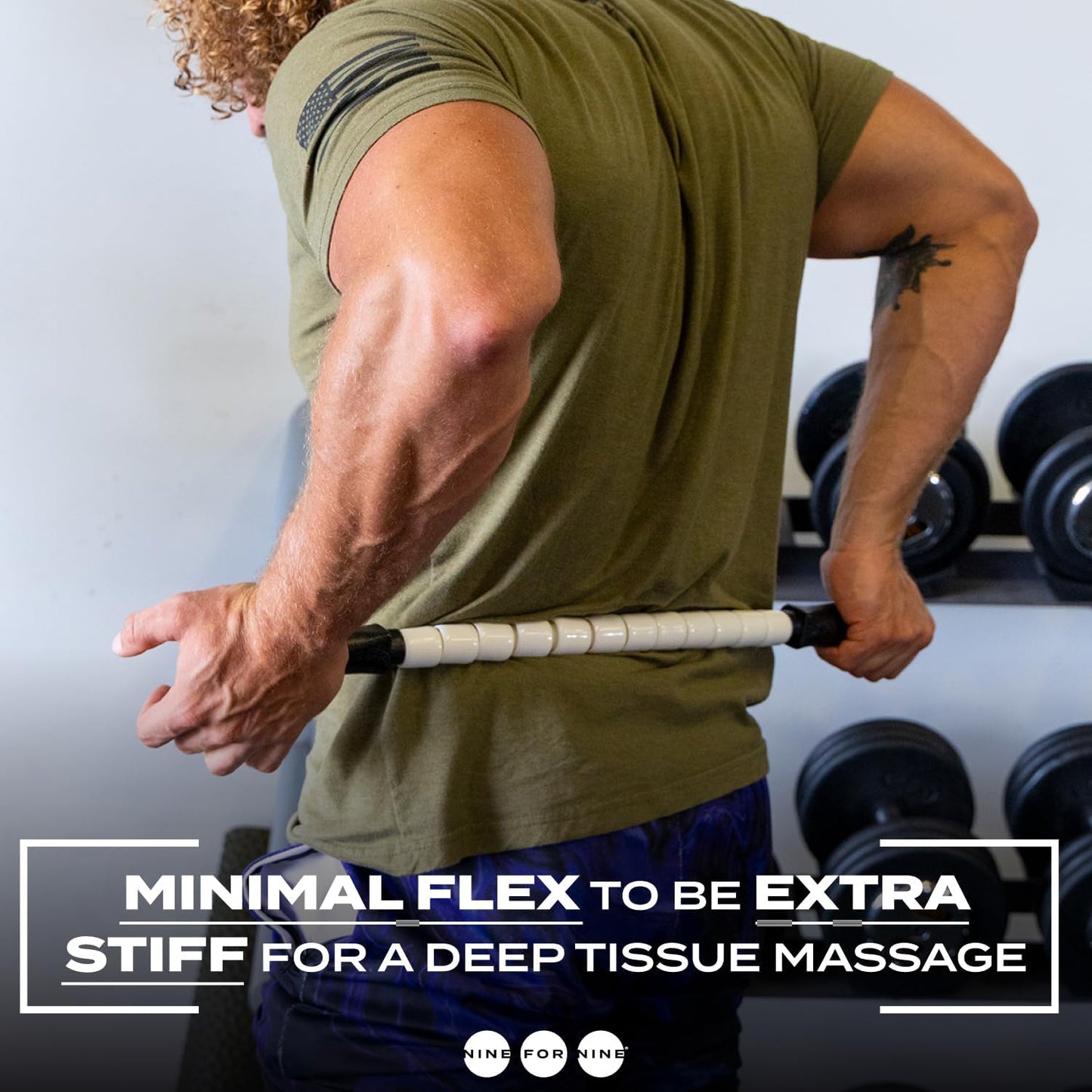 Massage Stick 24" Handheld Spindle Massage Roller - Full Body Muscle Recovery & Myofascial Release (Large - 24" Massage Stick)
