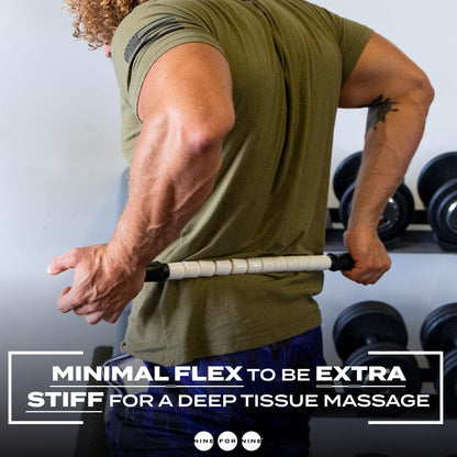 Massage Stick 24" Handheld Spindle Massage Roller - Full Body Muscle Recovery & Myofascial Release (Large - 24" Massage Stick)