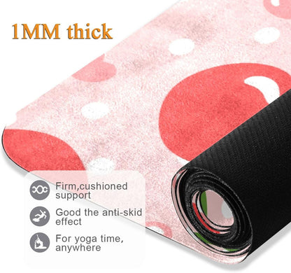 Yoga Mat Foldable Exercise Mats Gym Non Slip Workout Mat for Women and Men Pilates Floor Fitness Mat with Storage Bag 71 inch x 26 inch