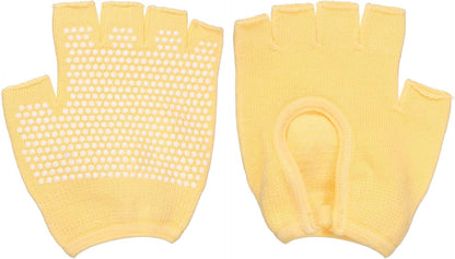 Yoga Gloves, Non Slip Fingerless Pilates Gloves Breathable Exercise Workout Mittens