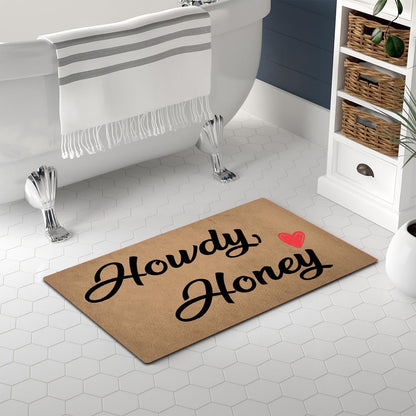 MELODADDY Funny Welcome Doormat Front Door Decor Rugs with Rubber Back 30"(L) x 18"(W) Personalized Matt Outside Entrance (Leave Your Worries At the Door Yoga Meditation Namaste)