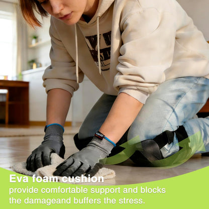 Garden Knee Pads for Men and Women, Lightweight Waterproof KneePads for Gardening, Anti Slip Leather Foam Padding Kneeling Pads for Flooring and Carpet Cleaning, House work, Gardening Maintain, Knee Protector,Gray